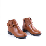 Ankle Boot Leather With Zipper G-25