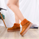 Ankle Boot Flat Suede With Zipper Elegant Z-9