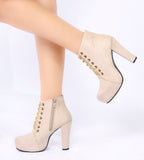 BOOT HEELS Suede -R-2