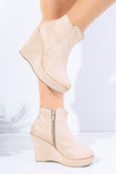 Suede Heel Boot BW-10