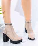 BOOT HEELS SUEDE - R-14