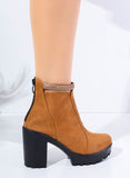BOOT HEELS SUEDE - R-14