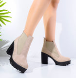 BOOT HEELS SUEDE - R-13
