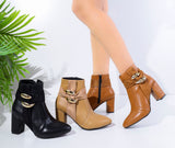 BOOT HEELS LEATHER  -R-4