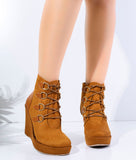 Suede Heel Boot BW-11