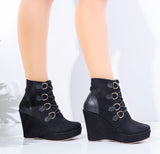 Suede Heel Boot BW-11