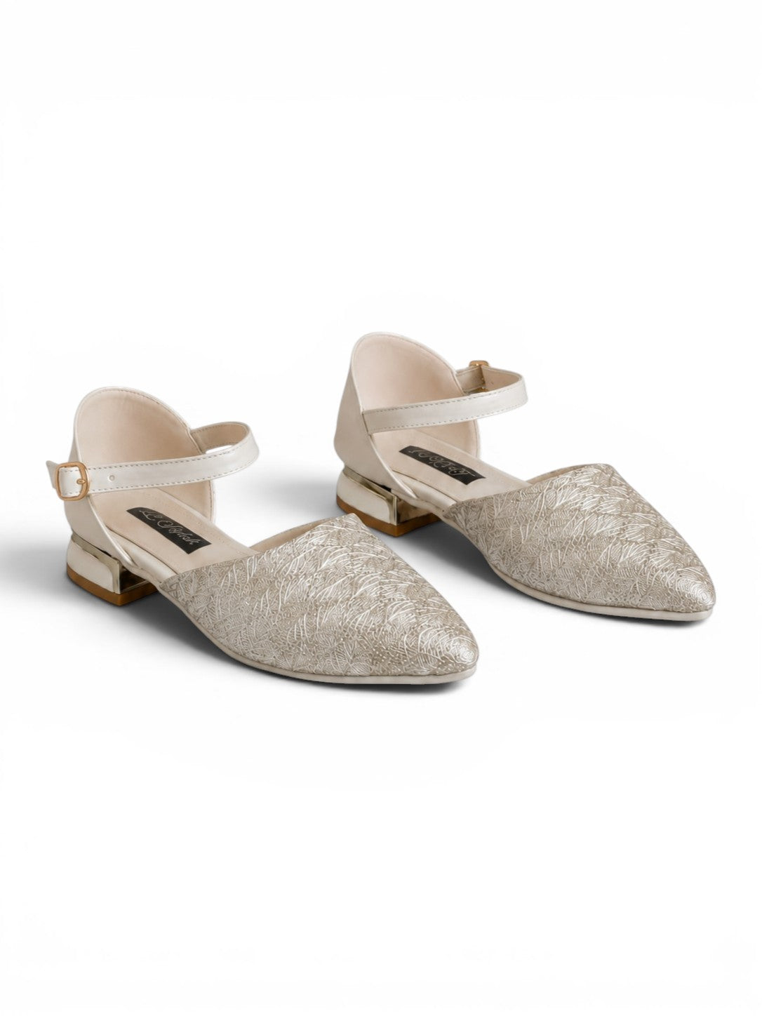 sandal flat Leather Embroidered SF-65