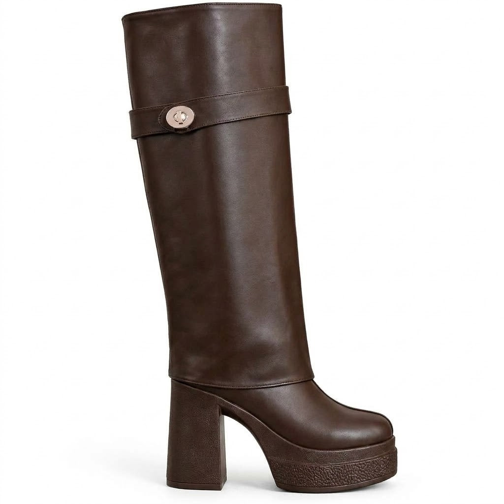 Long Boot High Heel Leather LB-44
