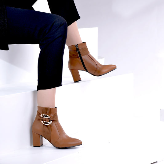 BOOT HEELS LEATHER  -R-4