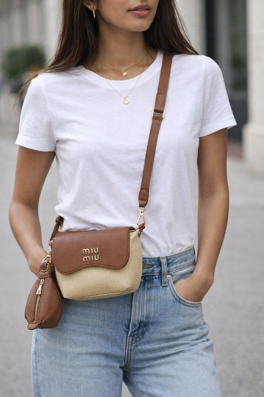 Cross Bag Leather With Mini Wallet ZC-5