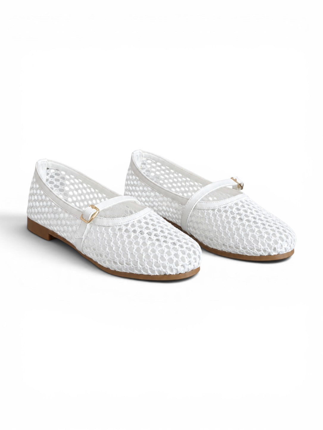 Ballerina flat Leather mesh BF-812