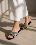 Slipper Flat Diamond Distinctive Letter X SL-228