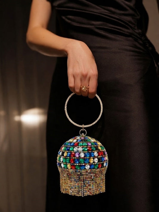 Crossbody evening bag Round shape ZS-2