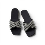 Slipper Flat Diamond Distinctive Letter X SL-228