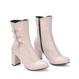 BOOT HEELS LEATHER  -R-3