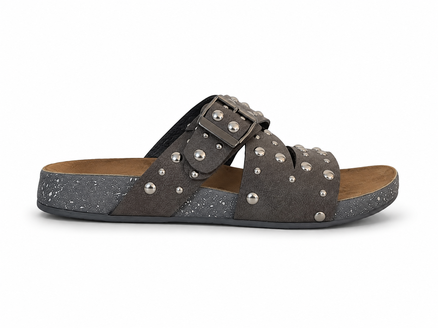 Slippers Fabric Flat With Buckle SL-219