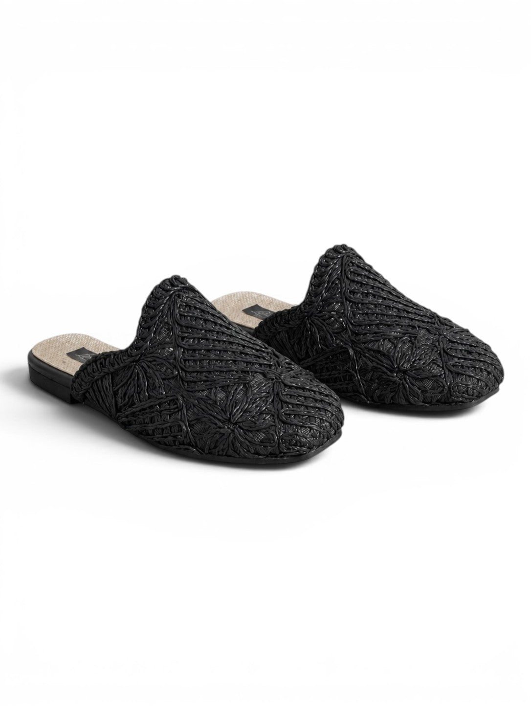 Mules Flat Burlap Elegant SB-705