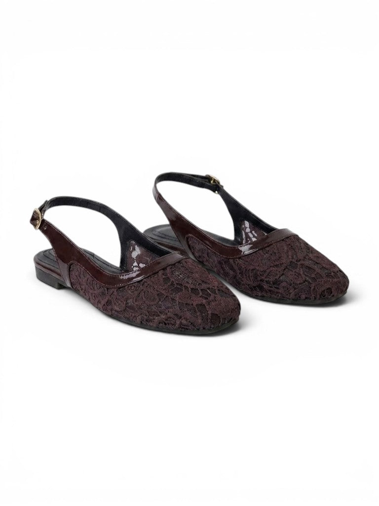 Ballerina Flat Dentelle With Buckle BF-809