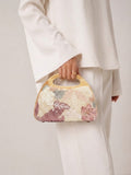 crossbody evening bag Embroidered flor details ZS-11