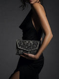 Crossbody evening bag With sparkling stones and beads ZS-7