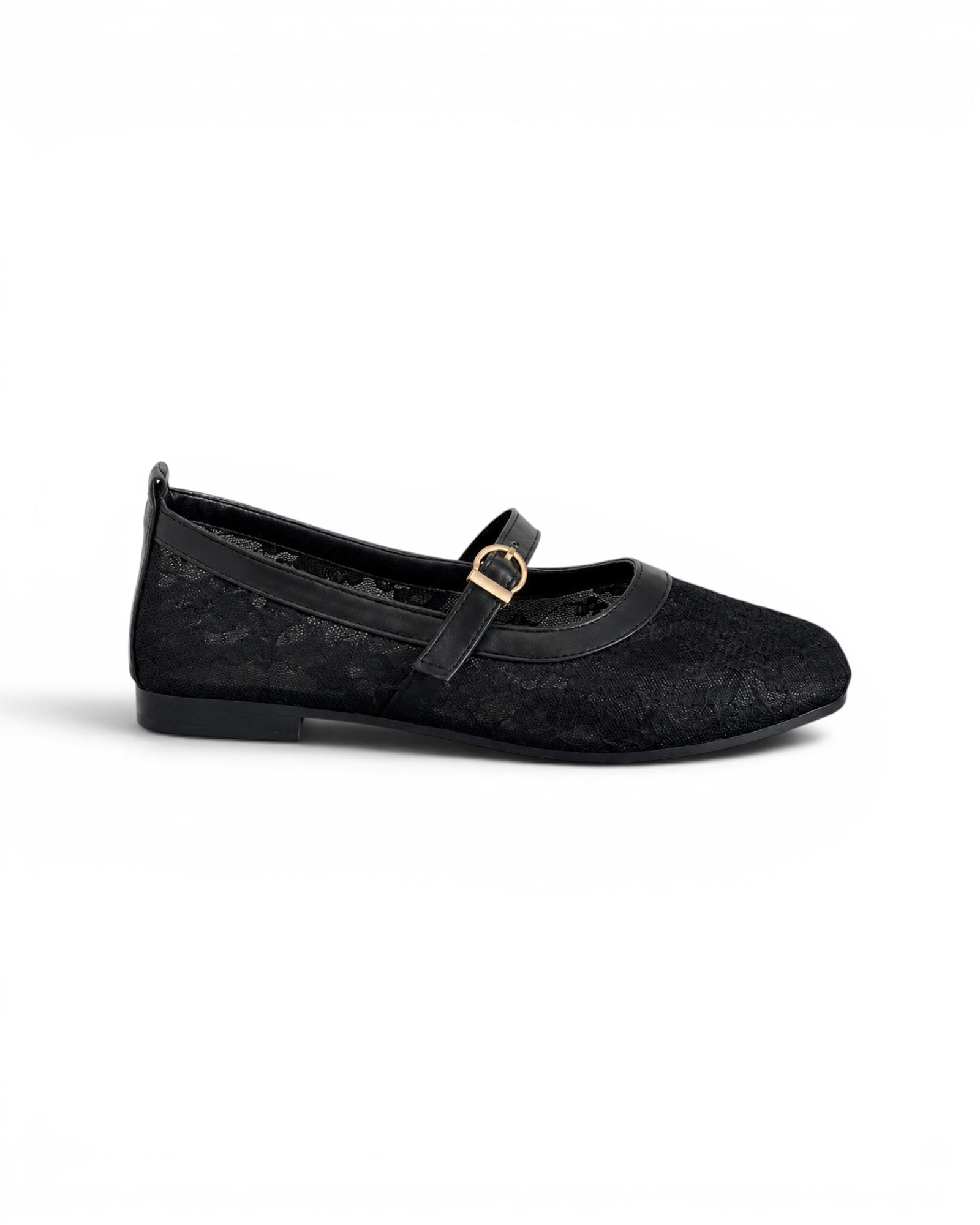 Ballerina flat Leather Tulle BF-810