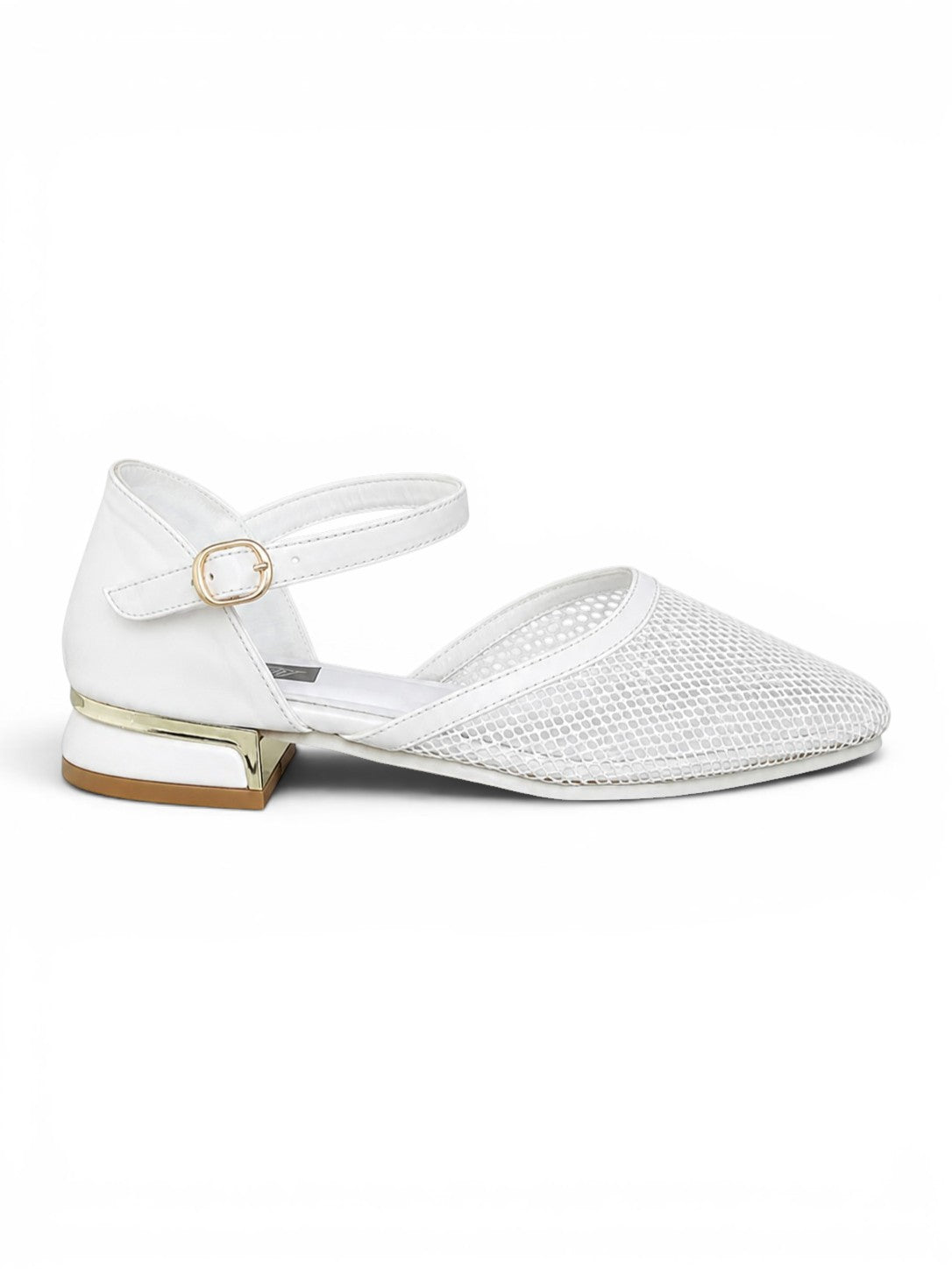 sandal flat Leather with mesh SF-64