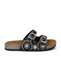 Slippers Flat Leather Embellished with decorative patterns SL-243