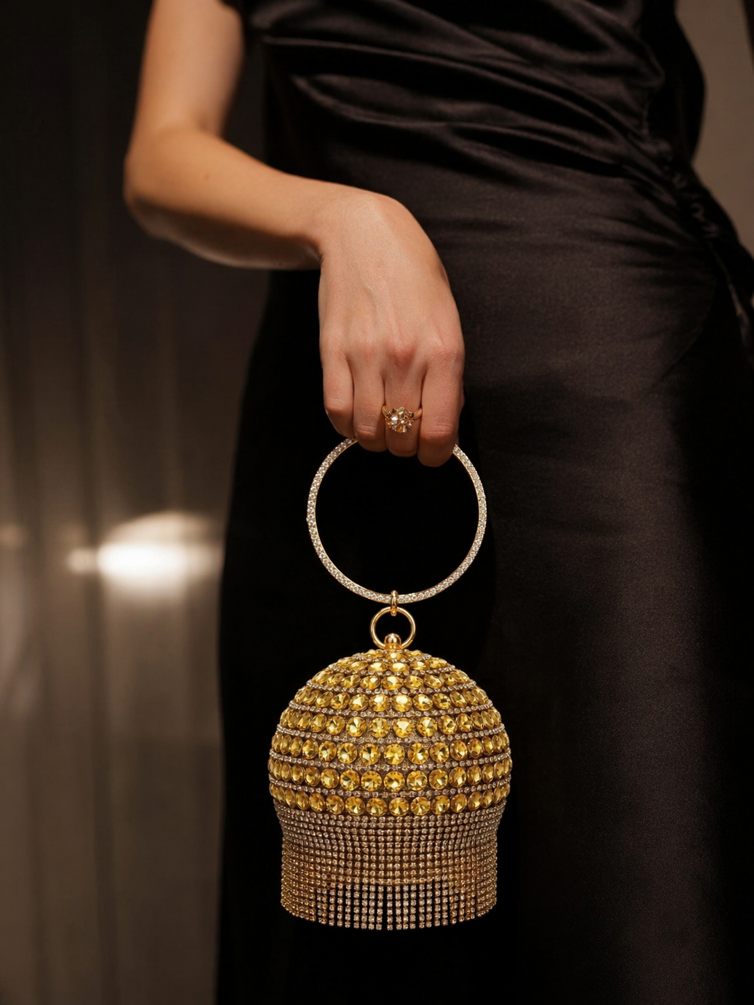 Crossbody evening bag Round shape ZS-2