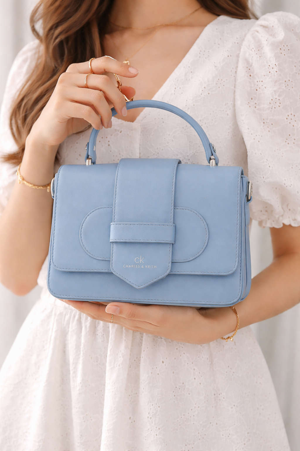 Cross Bag Leather With a clasp closure ZC-21