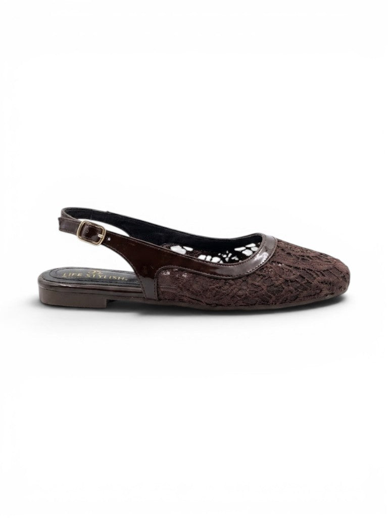 Ballerina Flat Dentelle With Buckle BF-809