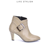 BOOT MID HEELS LEATHER -R-6