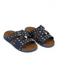 Slippers Fabric Flat With Buckle SL-219