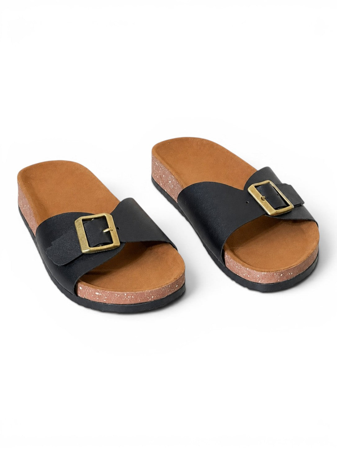 Slippers leather With Buckle SL-240