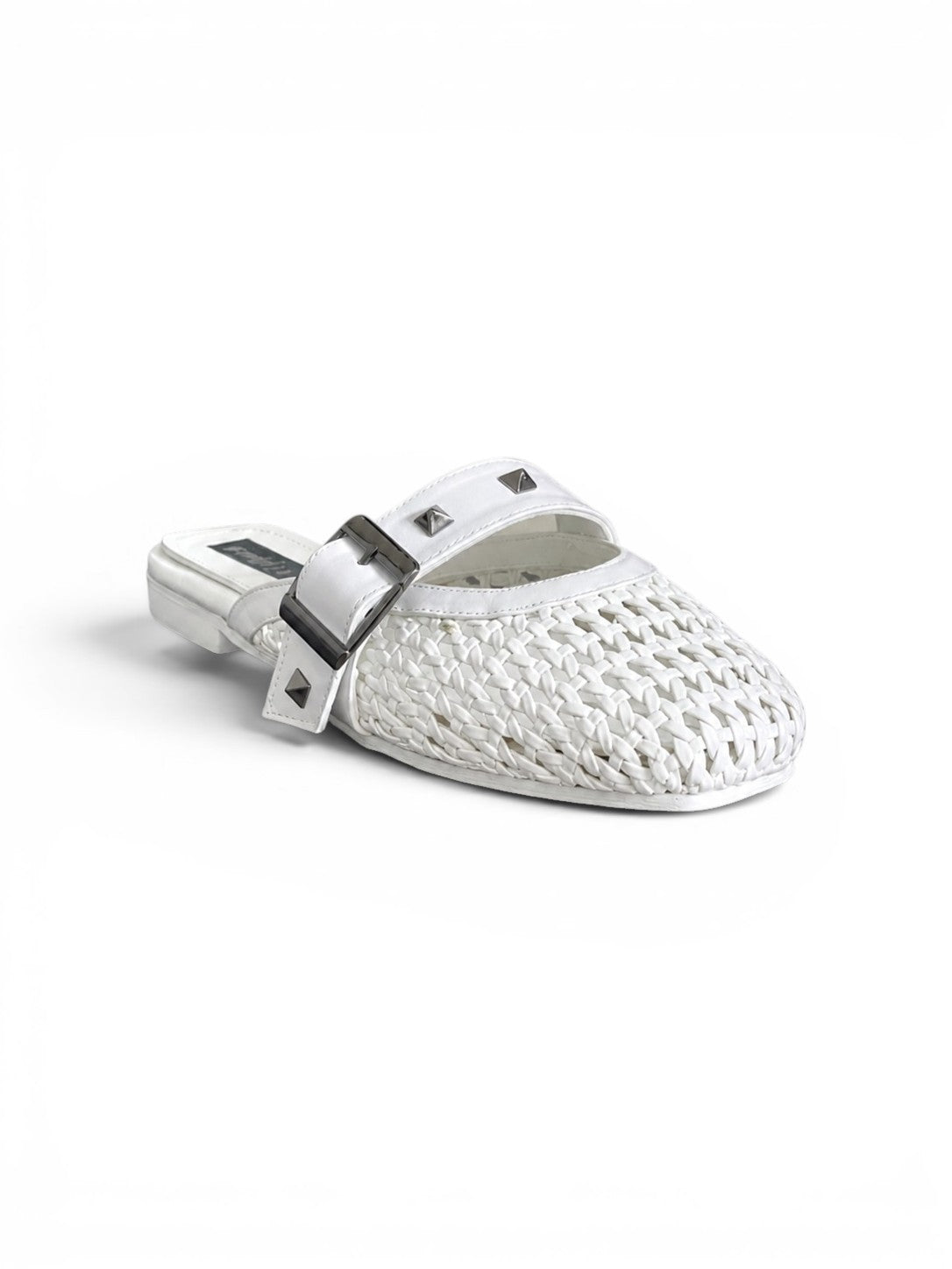 Mules Leather With Buckle Elegant SB-704