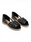 Sandal Flat Leather With Straps SF-57
