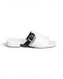 Slippers Leather Elegant With Buckle - SL-218