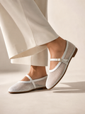 Ballerina flat Leather In a distinctive way BF-813
