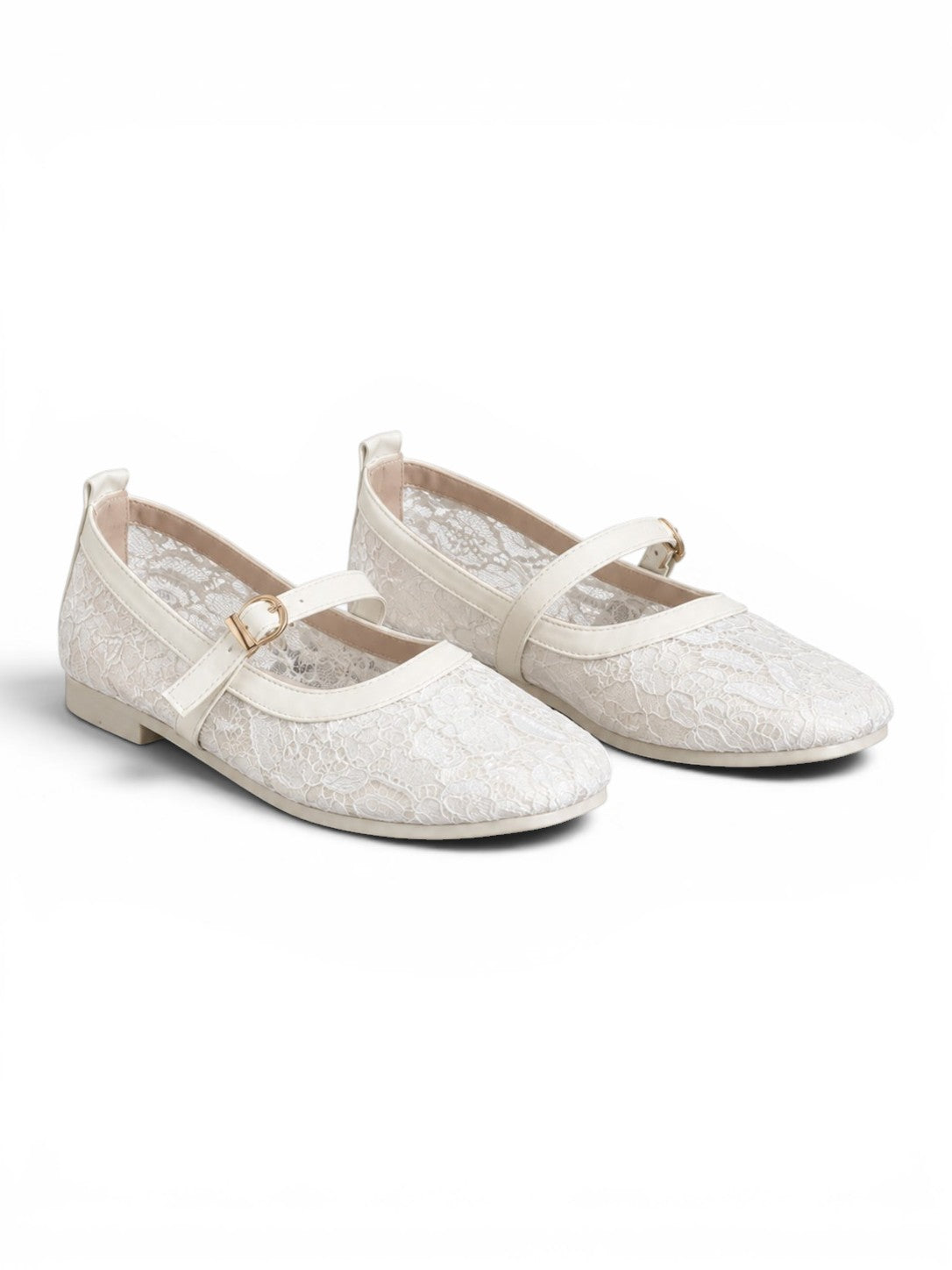 Ballerina flat Leather Tulle BF-810