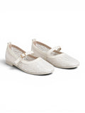 Ballerina flat Leather Tulle BF-810
