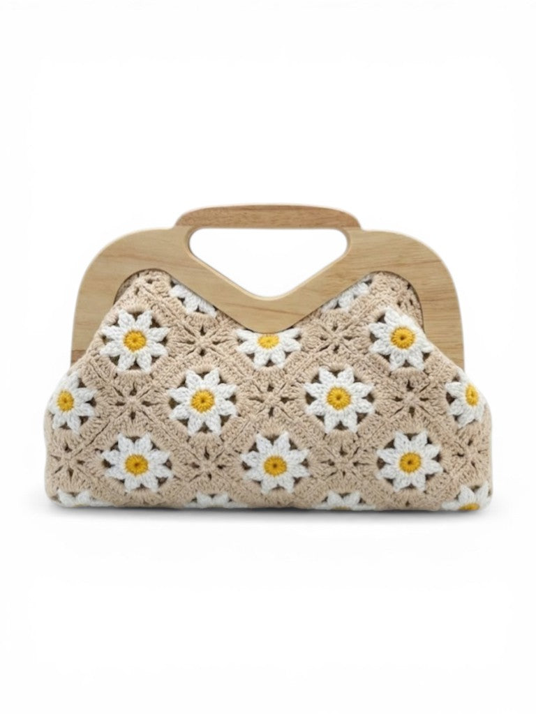 Handbag Wood And Fabric ZS-14