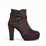 Ankle Boot Suede High Heel Distinctive design R-28