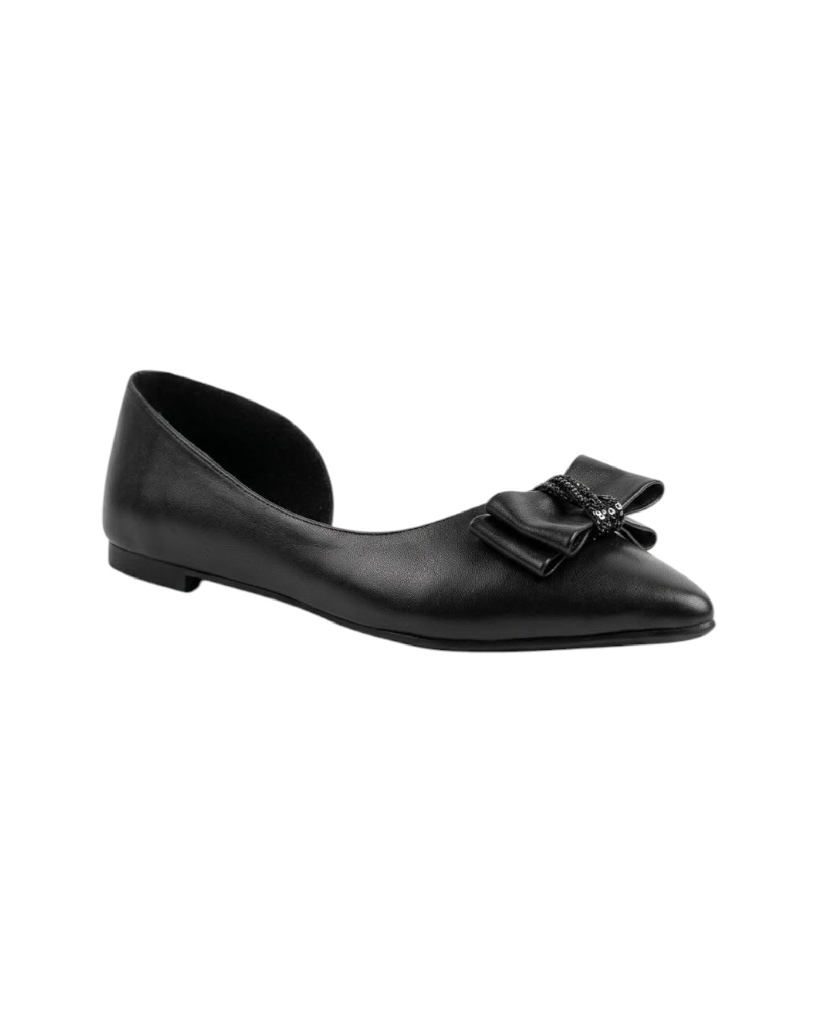 Ballerina Flat Leather With Bow Elegant BN-520