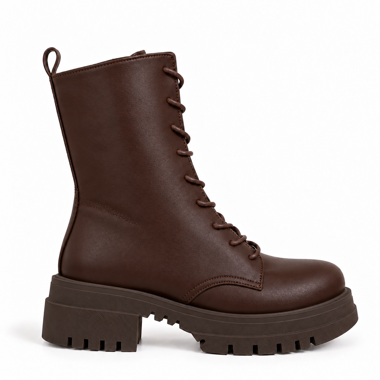 Women’s Lace-Up Block Heel Boots E-112