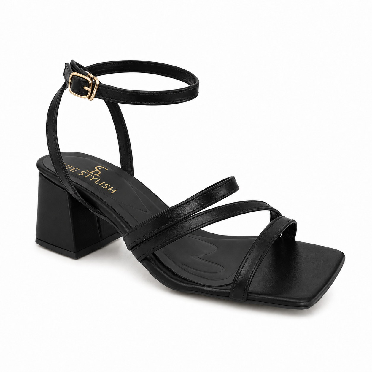 Sandal Heels Leather Unique With Buckle SN-822