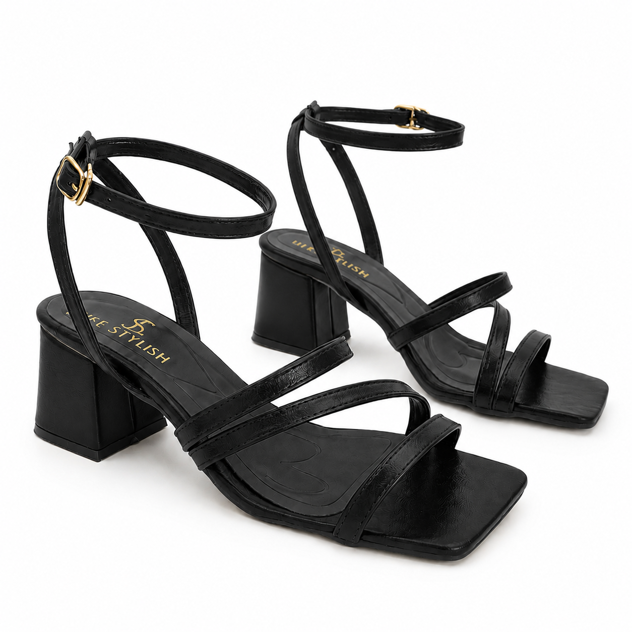 Sandal Heels Leather Unique With Buckle SN-822