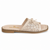 Slippers Flat cheongsam Mesh with bow SL-261
