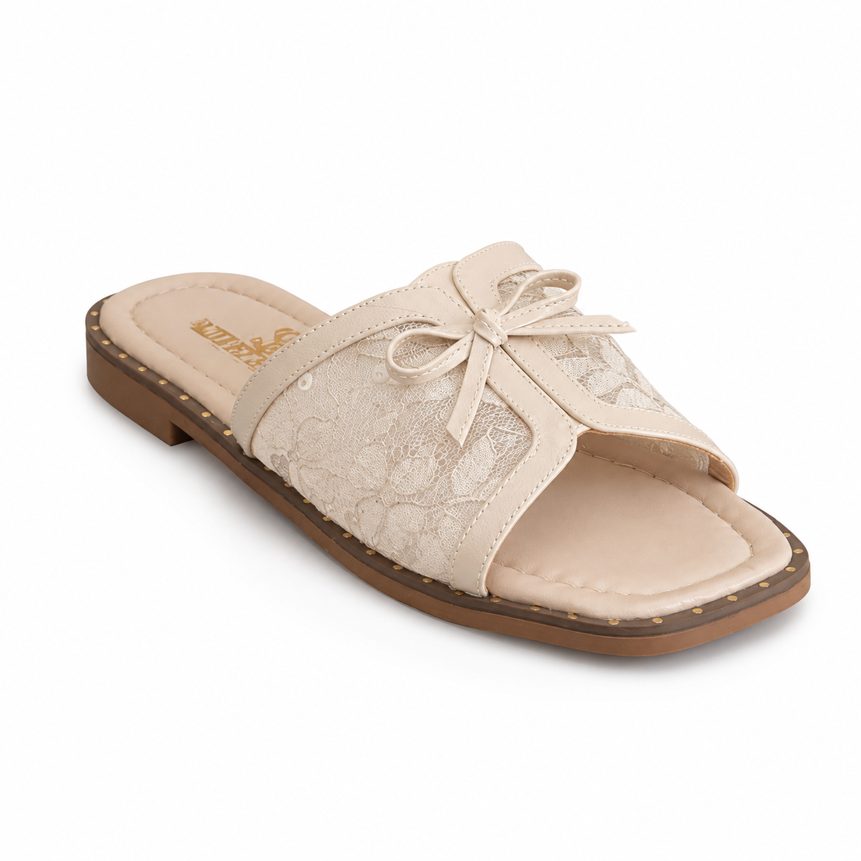 Slippers Flat cheongsam Mesh with bow SL-261