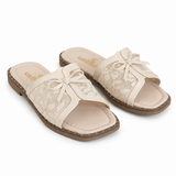 Slippers Flat cheongsam Mesh with bow SL-261