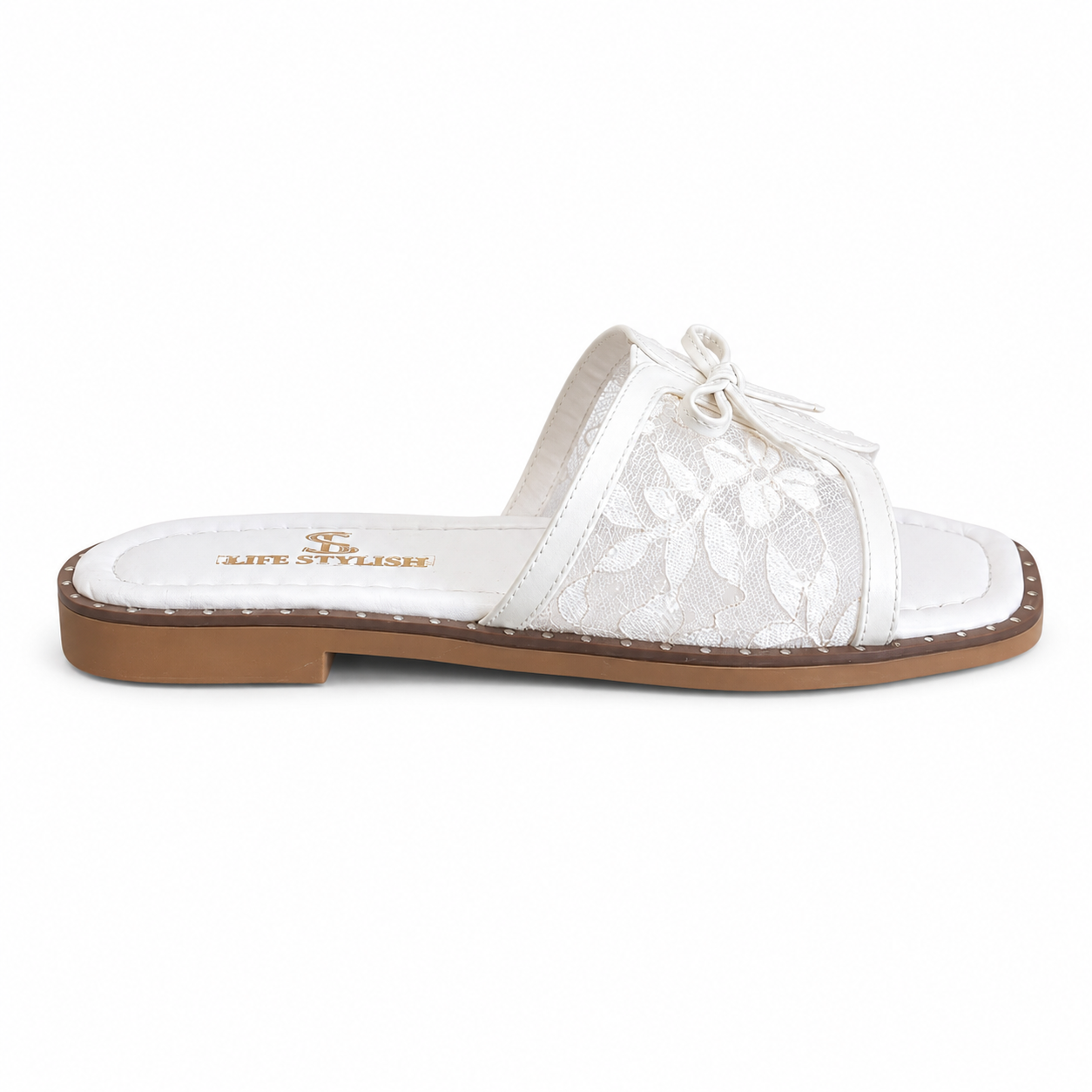 Slippers Flat cheongsam Mesh with bow SL-261