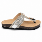 Slippers flat Casual with crystals SL-262